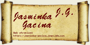 Jasminka Gaćina vizit kartica